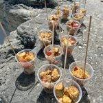 Fresh Fruit Cups on Bahamas Rose Island Tour