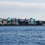 Captivating view of the crystal-clear waters in the Bahamas, a tropical paradise.