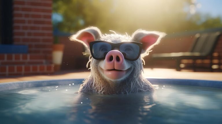 Swimming with Pigs